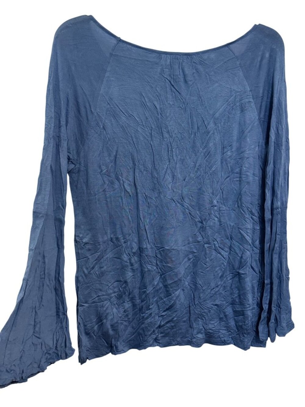 Style & Co Blue Bell Sleeve Tunic Top XL Rayon Womens Casual Shirt - Picture 7 of 7